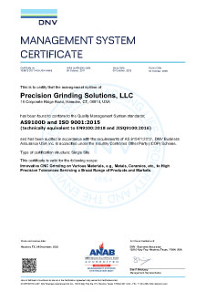 AS9100 Certificate
